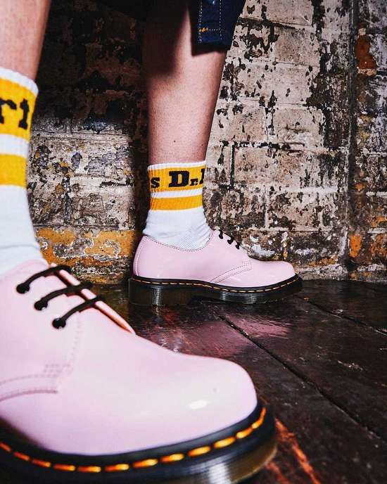 Zapatos Con Cordones Dr. Martens 1461 Patent Mujer Rosas MX-27145